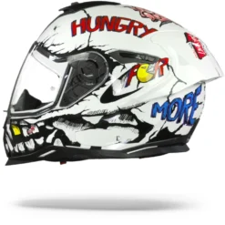 Nexx SX.100R Hungry Miles Wit Integraalhelm -Motorfietsuitrusting Winkel nexx sx 100r hungry miles white.11