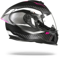 Nexx SX.100R Skidder Zwart Roze Mat Integraalhelm -Motorfietsuitrusting Winkel nexx sx 100r skidder black pink mt.29