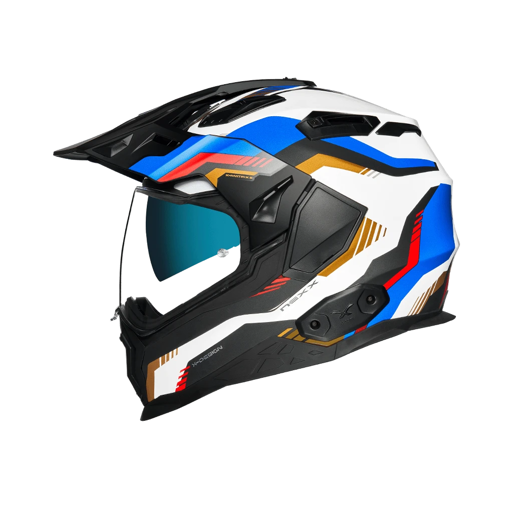 Nexx X.Wed2 Columbus Blauw Goud Adventure Helm 1 Nexx X.Wed2 Columbus Blauw Goud Adventure Helm
