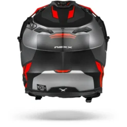 Nexx X.WED2 Vaal Grijs Rood Mat Adventure Helm