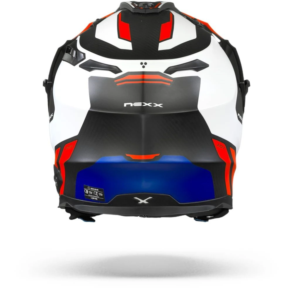 Nexx X.WED2 Vaal Wit Rood Mat Adventure Helm 2 Nexx X.WED2 Vaal Wit Rood Mat Adventure Helm - Afbeelding 2