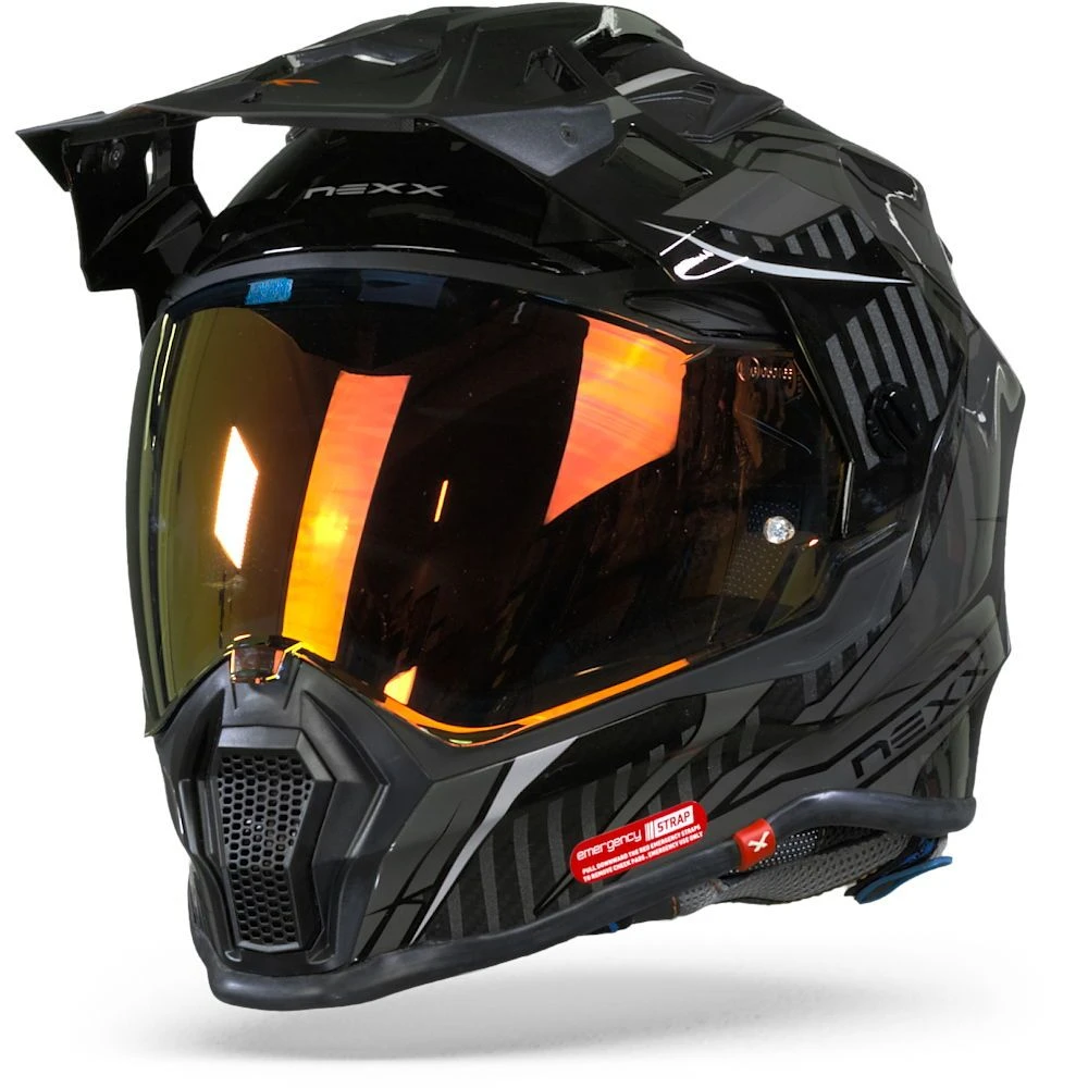 Nexx X.WRL Atika Zwart Grijs Adventure Helm 5 Nexx X.WRL Atika Zwart Grijs Adventure Helm - Afbeelding 5