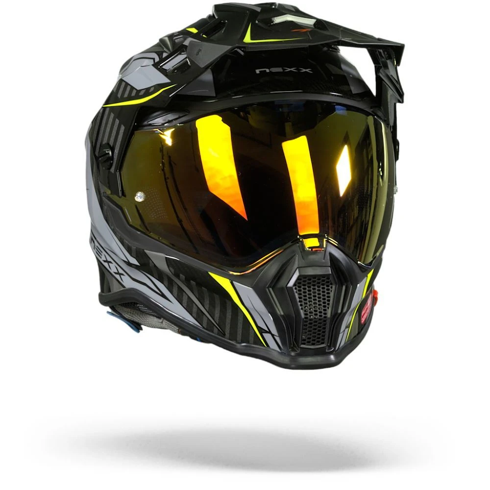 Nexx X.WRL Atika Grijs Neon Adventure Helm 4 Nexx X.WRL Atika Grijs Neon Adventure Helm - Afbeelding 4
