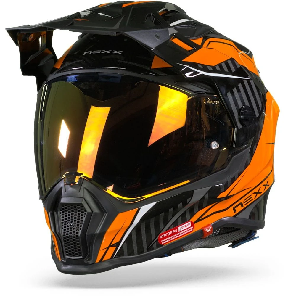 Nexx X.WRL Atika Oranje Grijs Adventure Helm 1 Nexx X.WRL Atika Oranje Grijs Adventure Helm