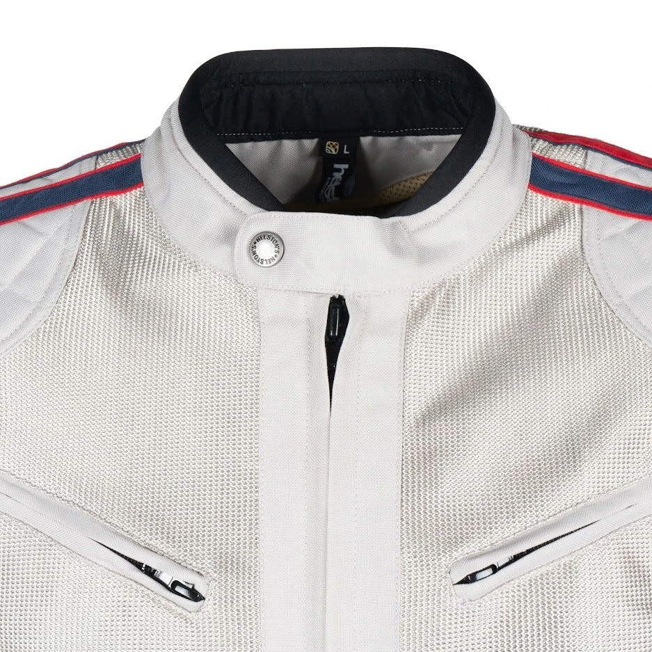 Helstons Pace Air Fabric Mesh Silver Red Blue Jacket 3 Helstons Pace Air Fabric Mesh Silver Red Blue Jacket - Afbeelding 3
