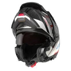 Schuberth E2 Defender Wit Blauw Systeemhelm 8 Schuberth E2 Defender Wit Blauw Systeemhelm -Motorfietsuitrusting Winkel product foto 1 7 6