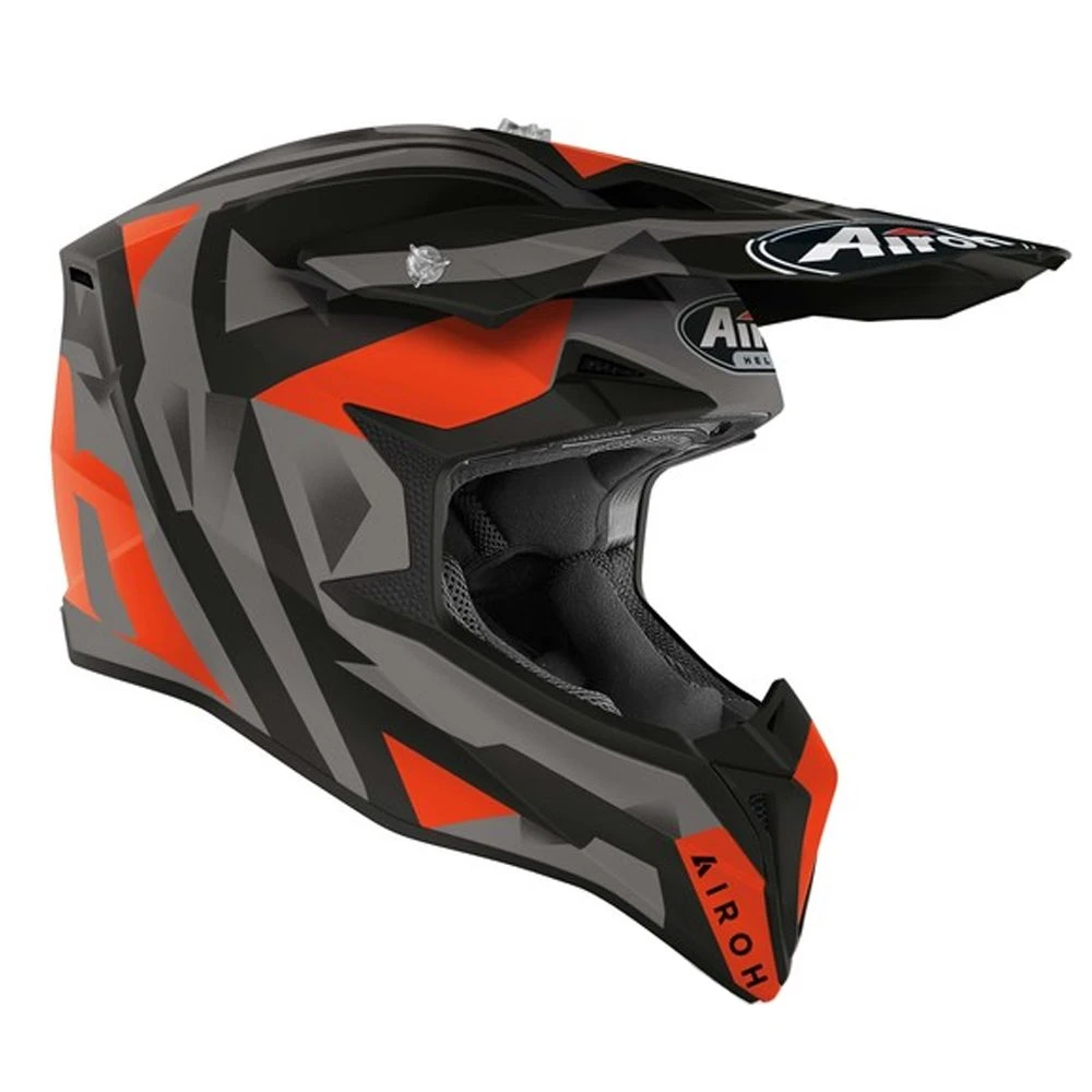 Airoh Wraap Sequel Oranje Mat Crosshelm 2 Airoh Wraap Sequel Oranje Mat Crosshelm - Afbeelding 2