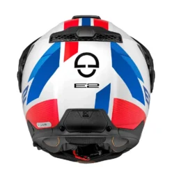 Schuberth E2 Defender Wit Blauw Systeemhelm