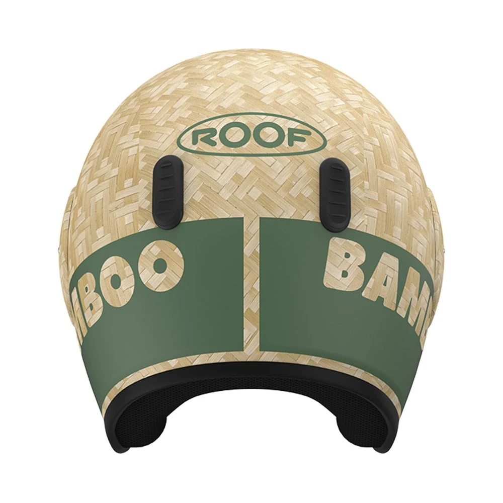 ROOF Bamboo Pure Mat Khaki Jet Helm 2 ROOF Bamboo Pure Mat Khaki Jet Helm - Afbeelding 2