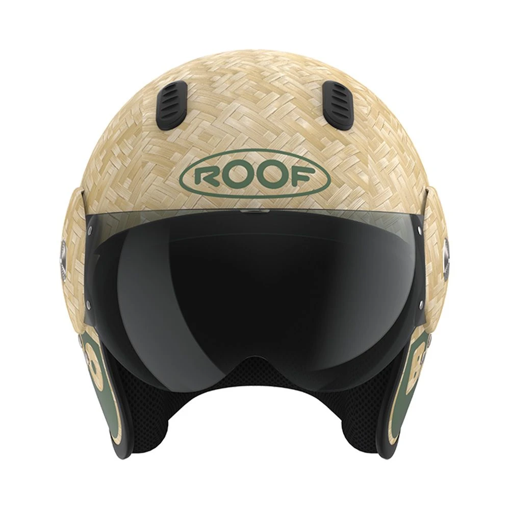 ROOF Bamboo Pure Mat Khaki Jet Helm 1 ROOF Bamboo Pure Mat Khaki Jet Helm