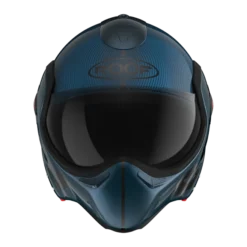 ROOF BoXXer Carbon Mono Blauw Systeemhelm -Motorfietsuitrusting Winkel roof boxxer carbon mono blue 1