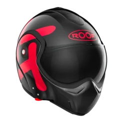 ROOF BoXXer Twin Zwart Rood Systeemhelm -Motorfietsuitrusting Winkel roof boxxer twin black red 2