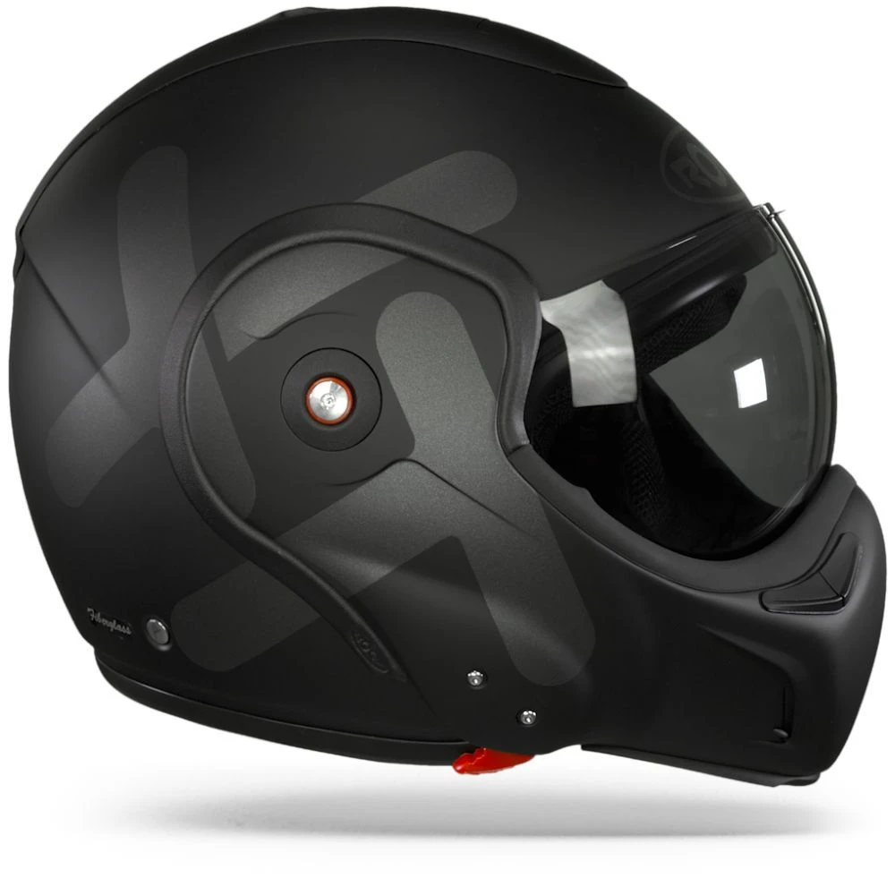 ROOF BoXXer Twin Mat Zwart Graphite Systeemhelm 6 ROOF BoXXer Twin Mat Zwart Graphite Systeemhelm - Afbeelding 6