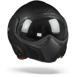 ROOF BoXXer Zwart Shadow Limited Edition Systeemhelm -Motorfietsuitrusting Winkel roofboxxerunimatteblack.35 1