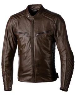 RST Roadster 3 Ce Mens Leather Jacket Brown