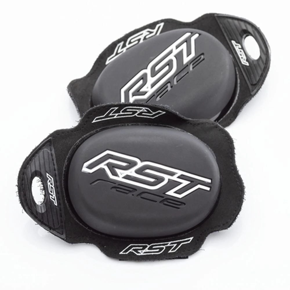 RST TPU Standard Knee Sliders With Puller Black White 2 RST TPU Standard Knee Sliders With Puller Black White - Afbeelding 2