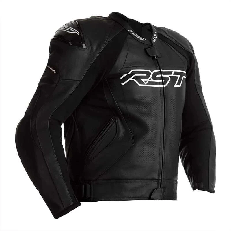 RST Tractech Evo 4 Ce Mens Leather Jacket Black Black 2 RST Tractech Evo 4 Ce Mens Leather Jacket Black Black - Afbeelding 2