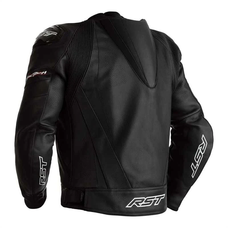 RST Tractech Evo 4 Ce Mens Leather Jacket Black Black 1 RST Tractech Evo 4 Ce Mens Leather Jacket Black Black
