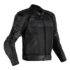 RST Tractech Evo 4 Mesh CE Mens Leather Jacket Black Black