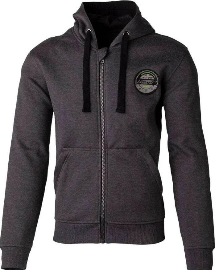 RST Zip Through Factory Ce Mens Textile Hoodie Grey 2 RST Zip Through Factory Ce Mens Textile Hoodie Grey - Afbeelding 2