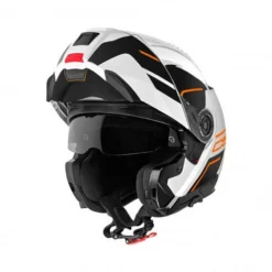 Schuberth C5 Master Wit Oranje Systeemhelm -Motorfietsuitrusting Winkel schuberth c5 master white orange 4
