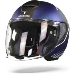 Schuberth M1 Pro Mercury Blauw Wit Jethelm 8 Schuberth M1 Pro Mercury Blauw Wit Jethelm -Motorfietsuitrusting Winkel schuberth m1 pro murcury blue white frontpage