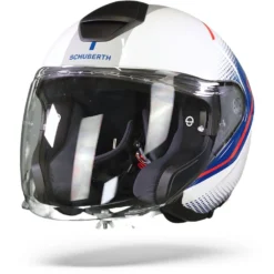 Schuberth M1 Pro Mercury Wit Blauw Jethelm 8 Schuberth M1 Pro Mercury Wit Blauw Jethelm -Motorfietsuitrusting Winkel schuberth m1 pro murcury white blue frontpage