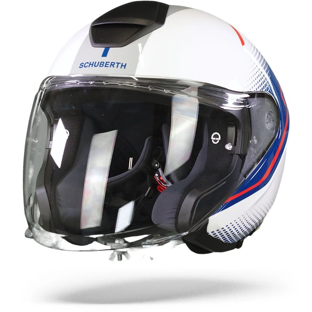 Schuberth M1 Pro Mercury Wit Blauw Jethelm 3 Schuberth M1 Pro Mercury Wit Blauw Jethelm - Afbeelding 3
