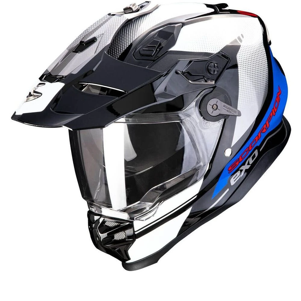 Scorpion Adf-9000 Air Trail Zwart-Blauw-Wit Adventure Helm 1 Scorpion Adf-9000 Air Trail Zwart-Blauw-Wit Adventure Helm