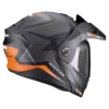 Scorpion ADX-2 Camino Mat Zwart-Silver-Oranje Adventure Helm
