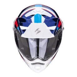 Scorpion ADX-2 Camino Pearl Wit-Blauw-Rood Adventure Helm