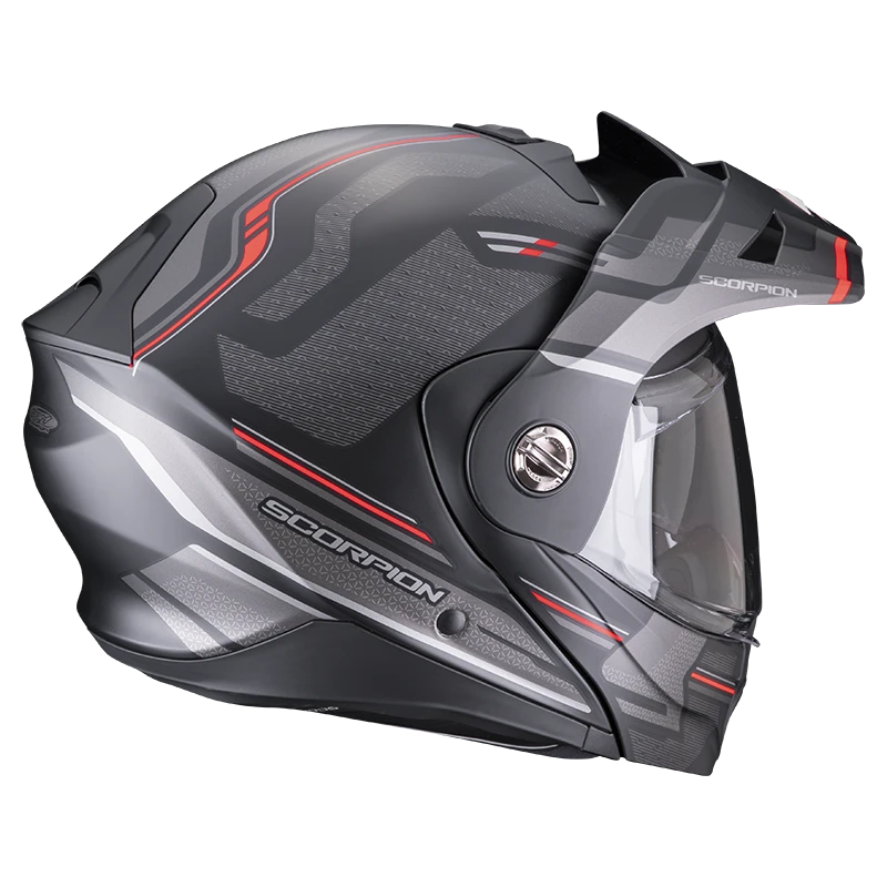 Scorpion ADX-2 Carrera Mat Zwart-Rood Adventure Helm 4 Scorpion ADX-2 Carrera Mat Zwart-Rood Adventure Helm - Afbeelding 4
