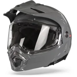 Scorpion ADX-2 Solid Cement Grijs Adventure Helm -Motorfietsuitrusting Winkel scorpion adx 2 solid cement grey frontpage