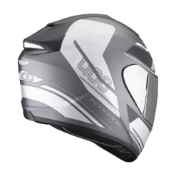 Scorpion Exo-1400 Evo Air Vittoria Mat Zilver-Wit Integraalhelm -Motorfietsuitrusting Winkel scorpion exo 1400 evo air vittoria matt silver white 3 3