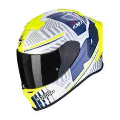 Scorpion Exo-R1 Evo Air Victory Wit-Blauw Integraalhelm