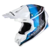 Scorpion VX-16 Evo Air Gem Wit-Blauw Crosshelm