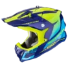 Scorpion VX-22 Air Attis Blauw-Neon Geel Crosshelm