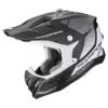 Scorpion VX-22 Air Attis Mat Zwart-Silver Crosshelm