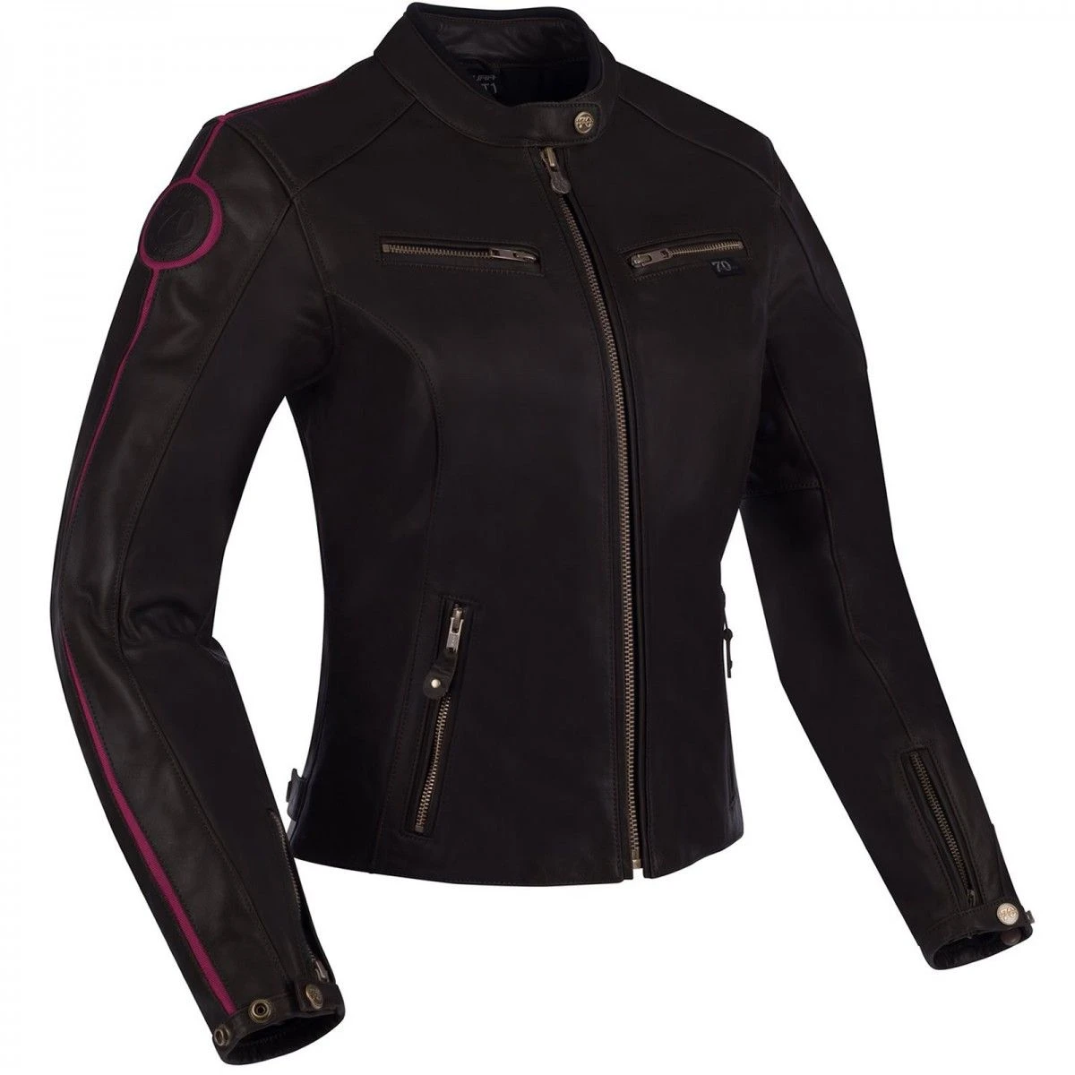 Segura Jacket Lady Devon Black Burgundy Red 3 Segura Jacket Lady Devon Black Burgundy Red - Afbeelding 3