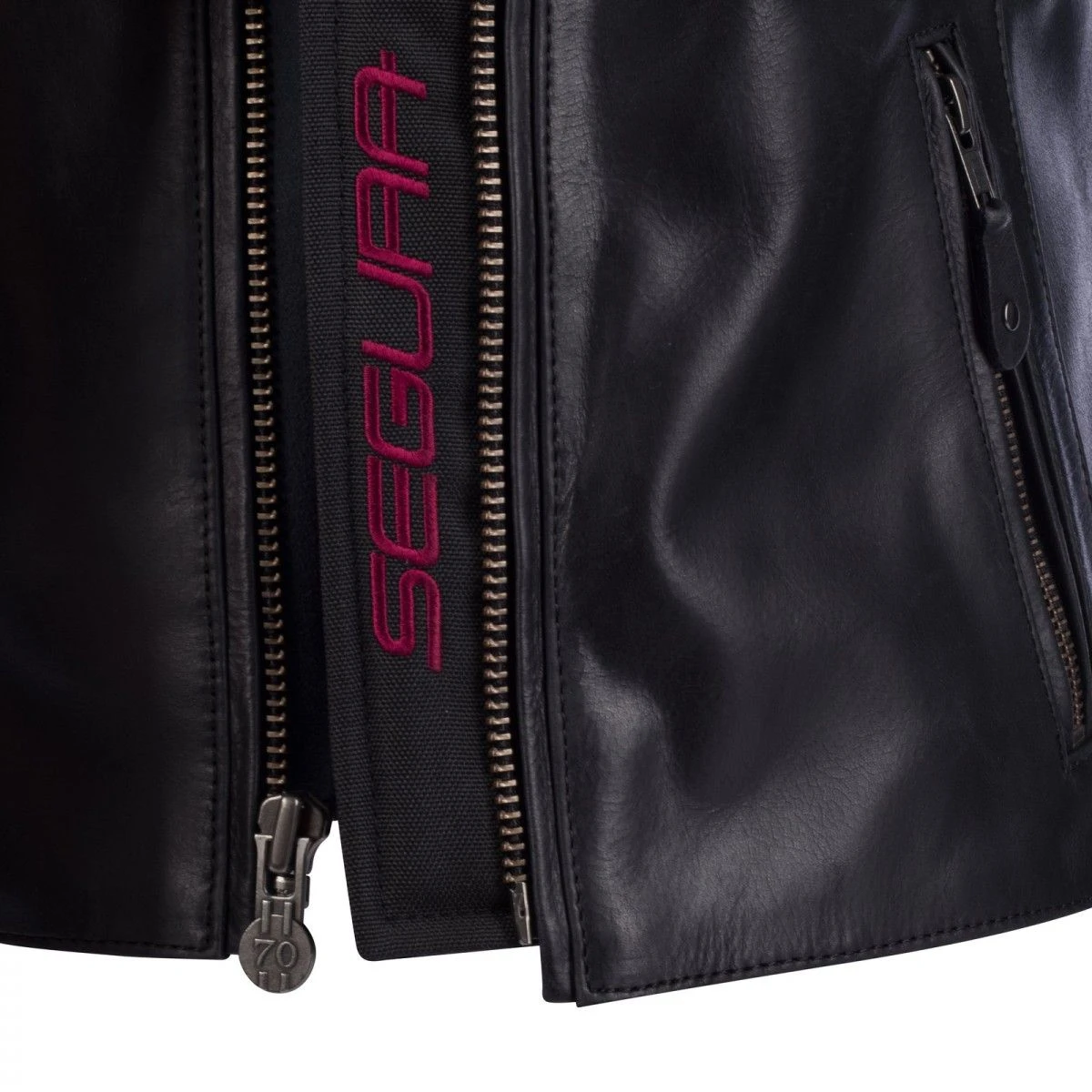 Segura Jacket Lady Devon Black Burgundy Red 1 Segura Jacket Lady Devon Black Burgundy Red