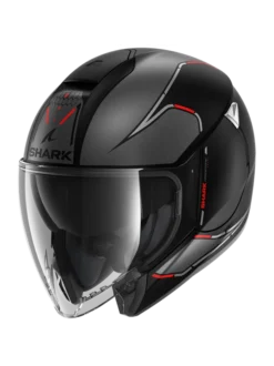 Shark Citycruiser Krestone Mat Zwart Antraciet Rood KAR Jethelm