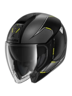 Shark Citycruiser Krestone Mat Black Anthracite Yellow KAY Jet Helmet