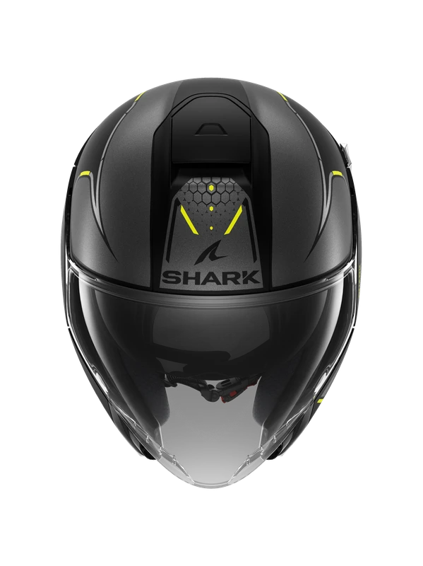 Shark Citycruiser Krestone Mat Black Anthracite Yellow KAY Jet Helmet 2 Shark Citycruiser Krestone Mat Black Anthracite Yellow KAY Jet Helmet - Afbeelding 2