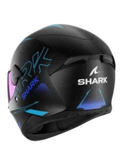 Shark D-Skwal 2 Cadium Mat Zwart Blauw Zwart KBK Integraalhelm -Motorfietsuitrusting Winkel shark d skwal 2 cadium mat black blue black kbk 2