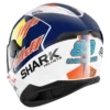 Shark D-Skwal 2 Replica Jorge Martin Wit Blauw Rood WBR Integraalhelm
