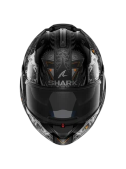 Shark Evo ES K-Rozen Zwart Antraciet Oranje KAO Systeemhelm -Motorfietsuitrusting Winkel shark evo es k rozen black anthracite orange kao 3