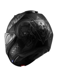 Shark Evo ES K-Rozen Mat Zwart Antraciet Antraciet KAA Systeemhelm