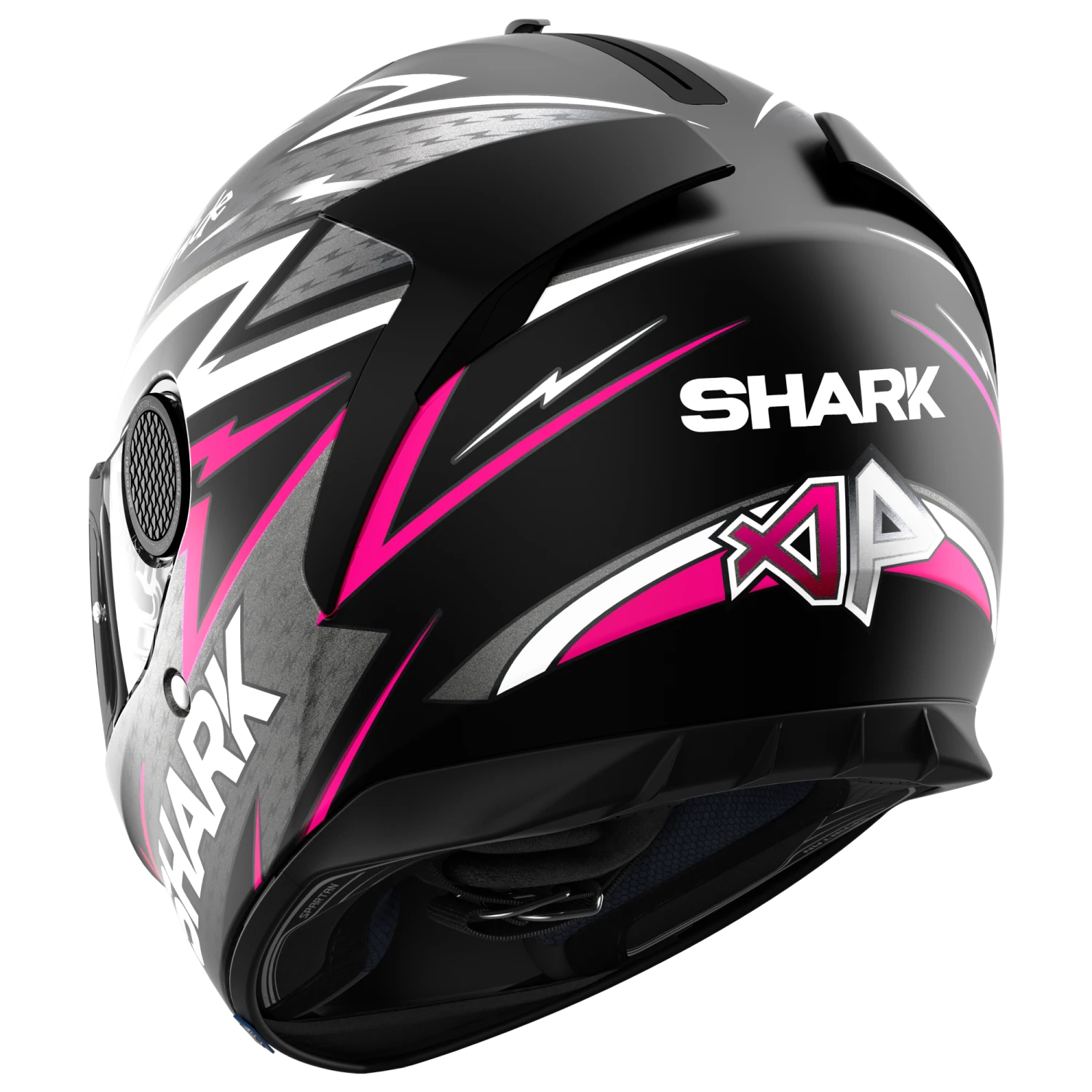 Shark Spartan 1.2 Adrian Parassol Mat Zwart Antraciet Paars KAV Integraalhelm 2 Shark Spartan 1.2 Adrian Parassol Mat Zwart Antraciet Paars KAV Integraalhelm - Afbeelding 2