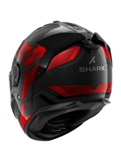 Shark Spartan GT Pro Ritmo Carbon Carbon Rood Chrom DRU Integraalhelm -Motorfietsuitrusting Winkel shark spartan gt pro ritmo carbon carbon red chrom dru 2 2