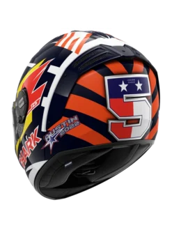 Shark Spartan RS Replica Zarco Austin Blauw Rood Wit BRW Integraalhelm